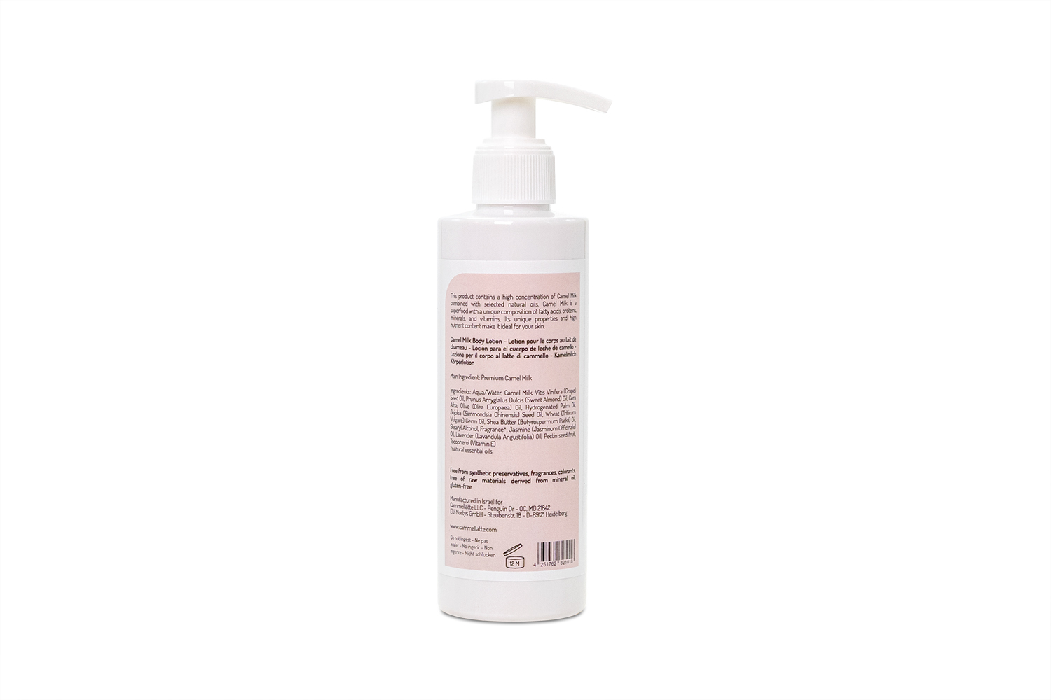 Camel Milk Body Lotion Israel Cart