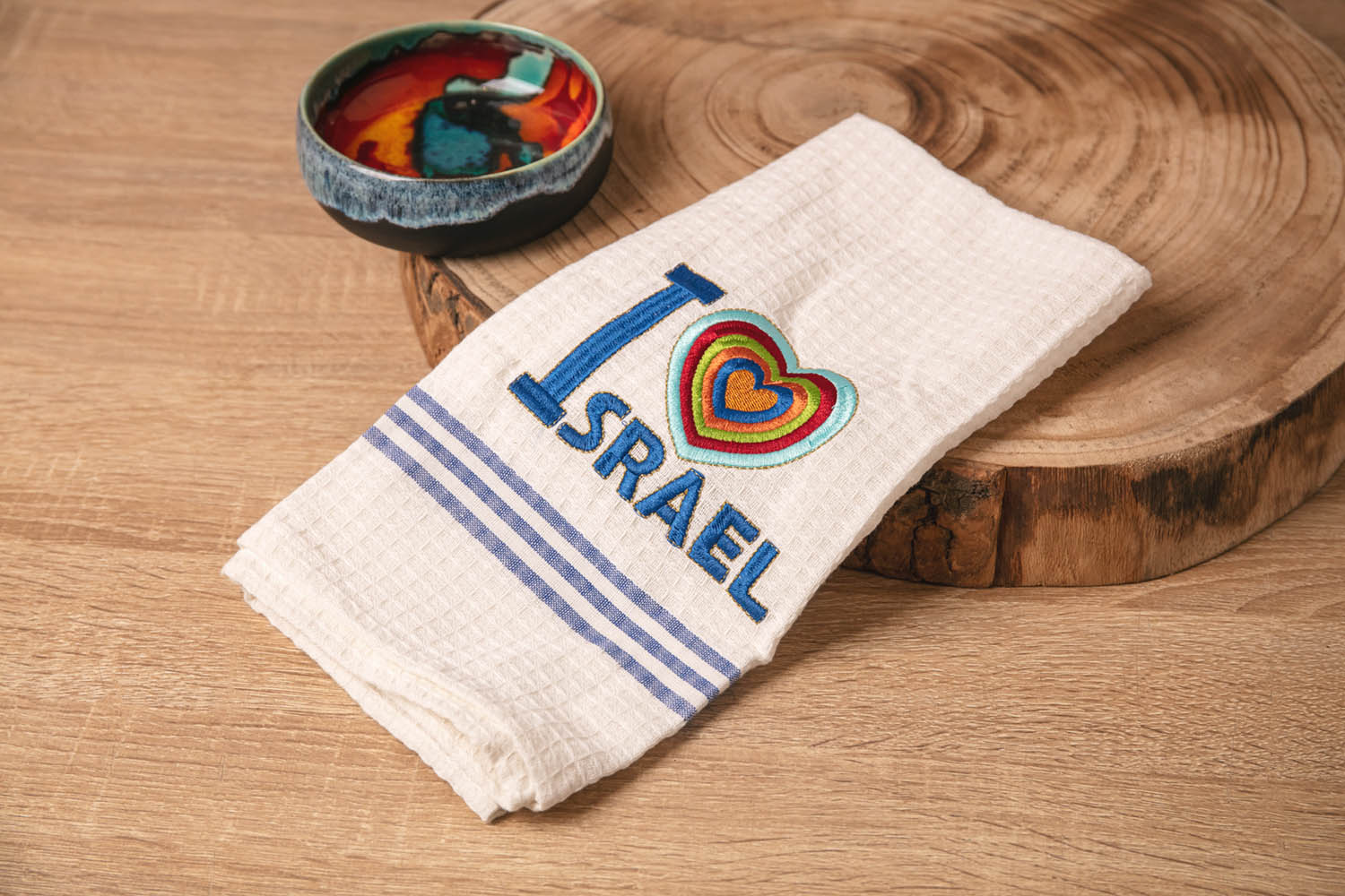 Dorit Judaica Set of 6 Hand Towels - Large Pomegranates, Home