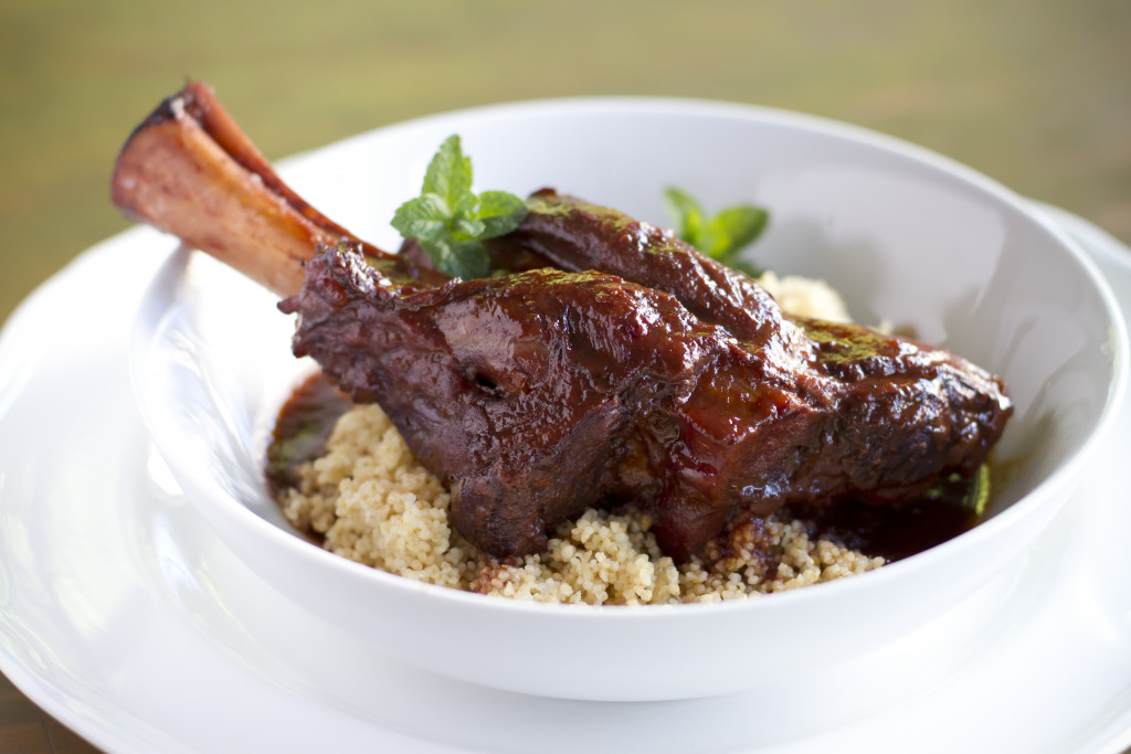 Braised Lamb Shanks with rosemary, red wine, & dates - Israel Cart